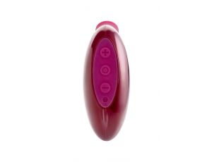 TOYFA A-Toys Myrty Clitoral Vacuum Stimulator, burgundy, 9.8 cm