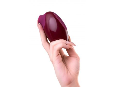 TOYFA A-Toys Myrty Clitoral Vacuum Stimulator, burgundy, 9.8 cm - 5