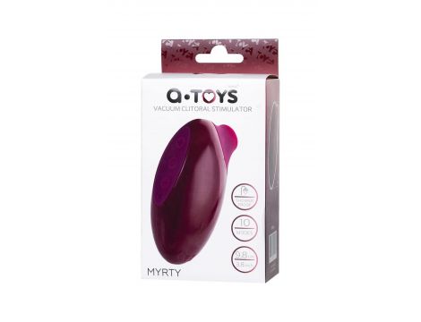 TOYFA A-Toys Myrty Clitoral Vacuum Stimulator, burgundy, 9.8 cm - 9