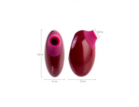 TOYFA A-Toys Myrty Clitoral Vacuum Stimulator, burgundy, 9.8 cm - 11