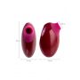 TOYFA A-Toys Myrty Clitoral Vacuum Stimulator, burgundy, 9.8 cm - 12