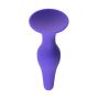Korek analny silikonowy z przyssawką A-Toys fioletowy 10 cm - 4