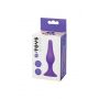 Korek analny silikonowy z przyssawką A-Toys fioletowy 10 cm - 10