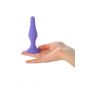 Korek analny silikonowy z przyssawką A-Toys fioletowy 10 cm - 6