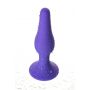 Korek analny silikonowy z przyssawką A-Toys fioletowy 10 cm - 8