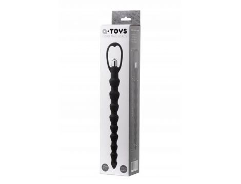 Analny łańcuszek wibracyjny A-Toys silikonowy czarny 32,7 cm