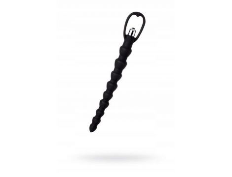 Analny łańcuszek wibracyjny A-Toys silikonowy czarny 32,7 cm - 2