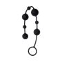 Koraliki analne silikonowe A-Toys Coron z 7 kulkami czarne 36 cm - 4