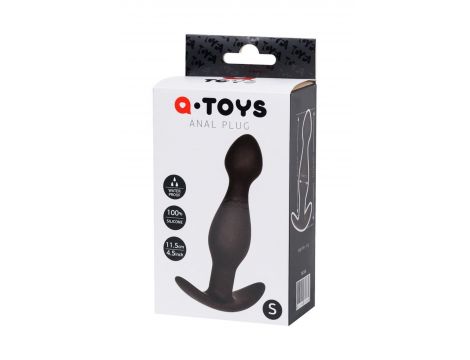 Anal plug A-Toys, size: S black - 3