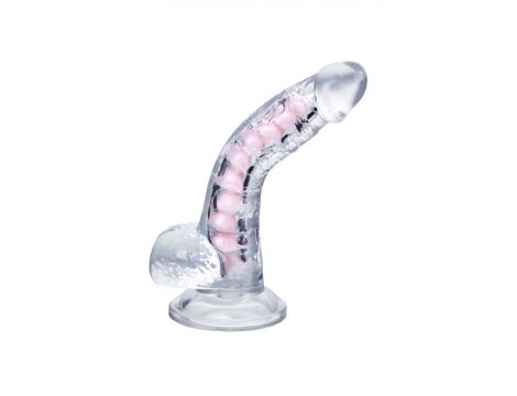 Elastyczne dildo A Toys Paret przezroczyste 18 cm - 3