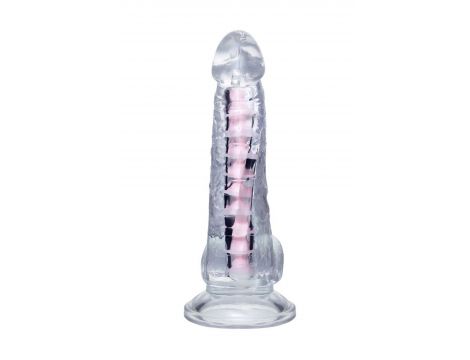 Elastyczne dildo A Toys Paret przezroczyste 18 cm - 2