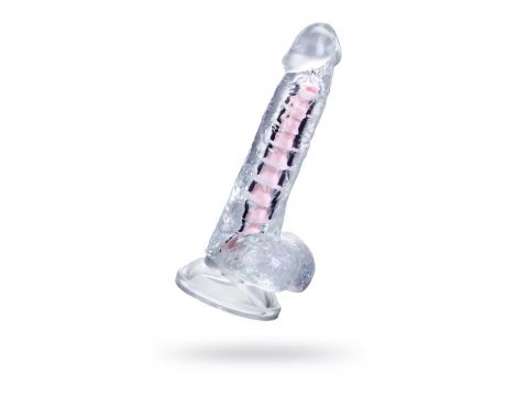 Elastyczne dildo A Toys Paret przezroczyste 18 cm - 11