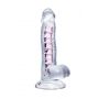 Elastyczne dildo A Toys Paret przezroczyste 18 cm - 2