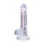 Elastyczne dildo A Toys Paret przezroczyste 18 cm - 5