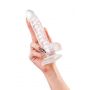 Elastyczne dildo A Toys Paret przezroczyste 18 cm - 10