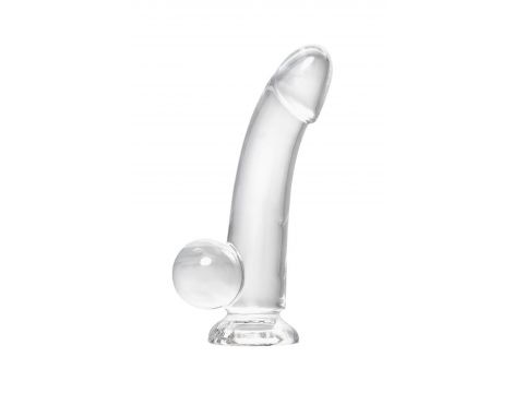 Realistic dildo A-Toys by TOYFA Cryst, TPE, transparent, 15 cm - 3