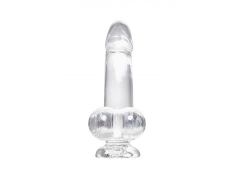 Realistic dildo A-Toys by TOYFA Cryst, TPE, transparent, 15 cm - 2