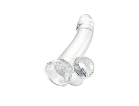 Realistic dildo A-Toys by TOYFA Cryst, TPE, transparent, 15 cm - 5