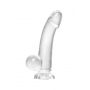 Realistic dildo A-Toys by TOYFA Cryst, TPE, transparent, 15 cm - 4