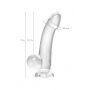 Realistic dildo A-Toys by TOYFA Cryst, TPE, transparent, 15 cm - 11