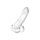 Realistic dildo A-Toys by TOYFA Cryst, TPE, transparent, 15 cm