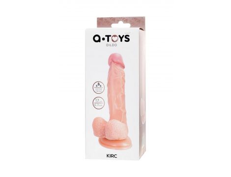 Realistic dildo A-Toys by TOYFA Kirc, TPE, nude, 17 cm - 12