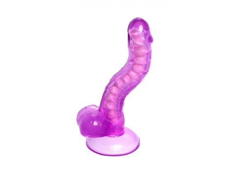 Elastyczne realistyczne dildo Celiam A Toys fioletowe 20,5 cm