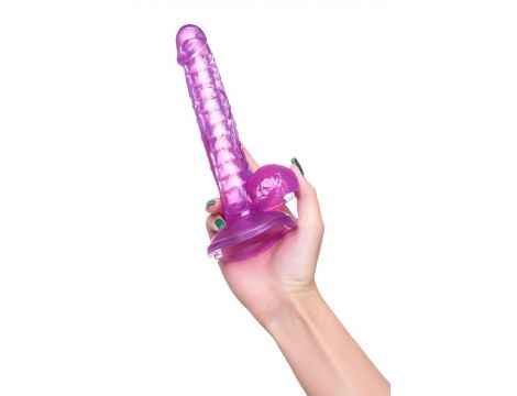 Elastyczne realistyczne dildo Celiam A Toys fioletowe 20,5 cm - 8
