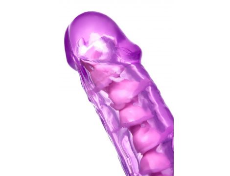Elastyczne realistyczne dildo Celiam A Toys fioletowe 20,5 cm - 9