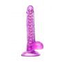 Elastyczne realistyczne dildo Celiam A Toys fioletowe 20,5 cm - 4