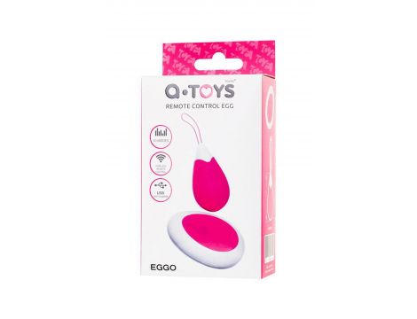 Wibrujące Jajo z Pilotem Silikonowe A-Toys Różowe Białe 12 cm - 6