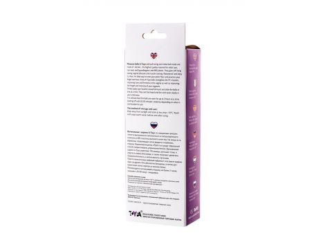 A-TOYS, Vaginal balls, ABS plastic, Purple, O 3.1 cm