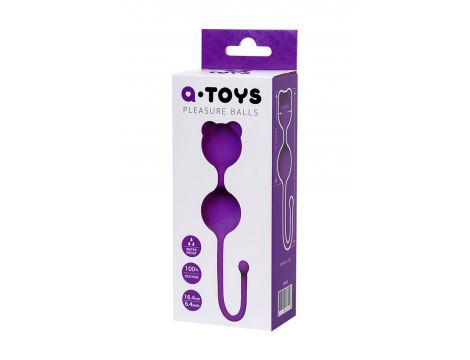 Kulki waginalne silikonowe A-Toys Meeko fioletowe - 5