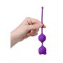Kulki waginalne silikonowe A-Toys Meeko fioletowe - 2