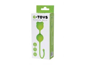Kulki waginalne silikonowe A Toys Meeko zielone 16 cm