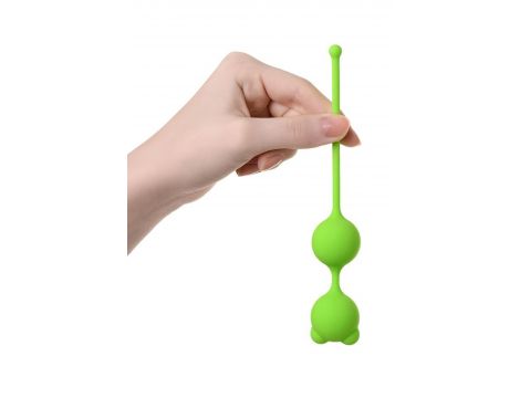 Kulki waginalne silikonowe A Toys Meeko zielone 16 cm - 4