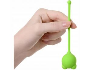 Kulki waginalne silikonowe A Toys zielone 12 cm
