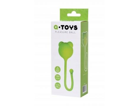 Kulki waginalne silikonowe A Toys zielone 12 cm - 3