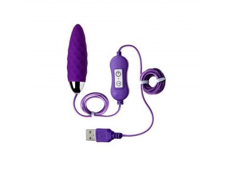 Jajko wibrujące Cony A Toys silikonowe fioletowe z pilotem 7,6 cm - 2
