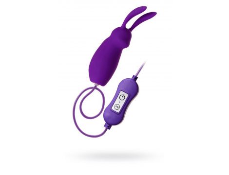 A-TOYS, Vibro egg 'Bunny', with control panel, silicone, violet - 4
