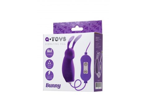 A-TOYS, Vibro egg 'Bunny', with control panel, silicone, violet