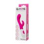 A-TOYS, Vibrator Nessy with Clitoral Stimulator, Silicone, Pink, 20 cm, 10 speeds, 2xAAA - 7