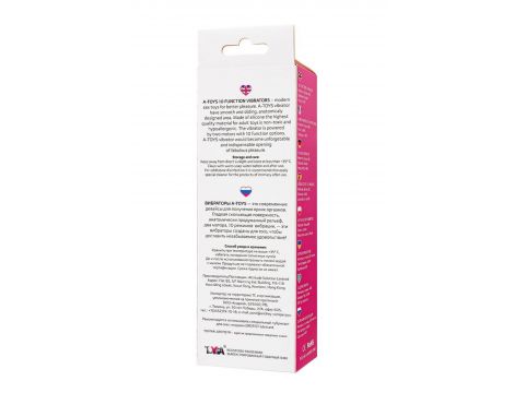 Wibrator króliczek Lilu A-Toys silikonowy różowy 20 cm - 8