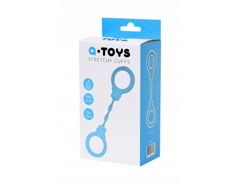 Kajdanki elastyczne silikonowe A Toys niebieskie 33 cm - 4