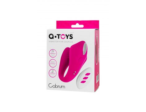 Wibrator podwójny Cobrum A Toys silikonowy różowy 9.6 cm - 13