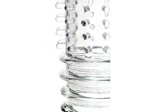 A-TOYS, Penis Sleeve, TPR, Transparent, 15.3 cm - 7