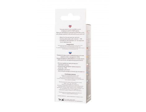A-TOYS, Penis Sleeve, TPR, Transparent, 15.5 cm - 2