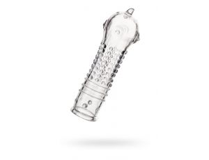 A-TOYS, Penis Sleeve, TPR, Transparent, 14.7 cm
