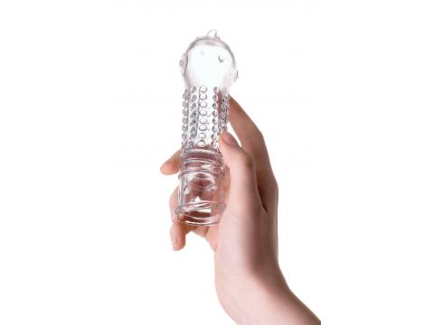 A-TOYS, Penis Sleeve, TPR, Transparent, 14.7 cm - 6
