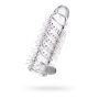 Transparentna nasadka na penisa A-Toys Fril z wibracją TPR 13 cm - 4